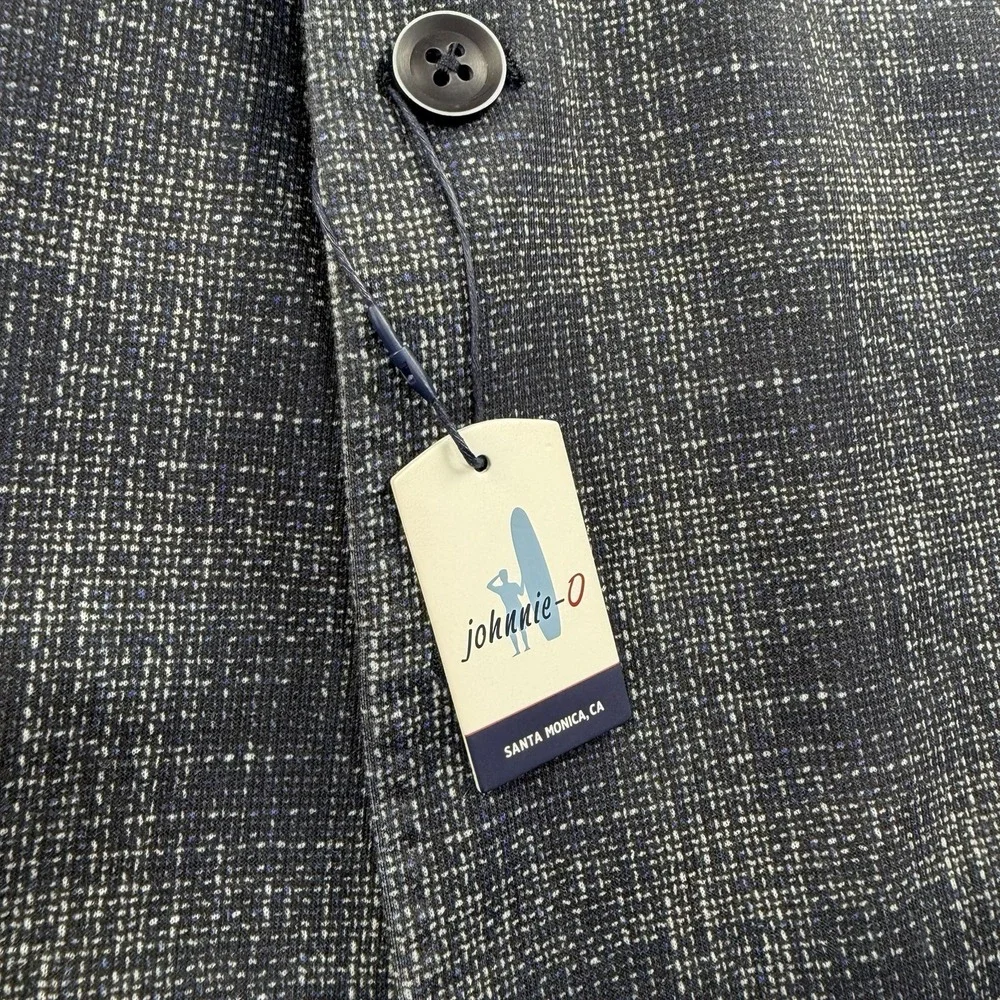 Johnnie O Plaid Blazer Sport Jacket Men's 48L Unstructured Woven Unlined Light